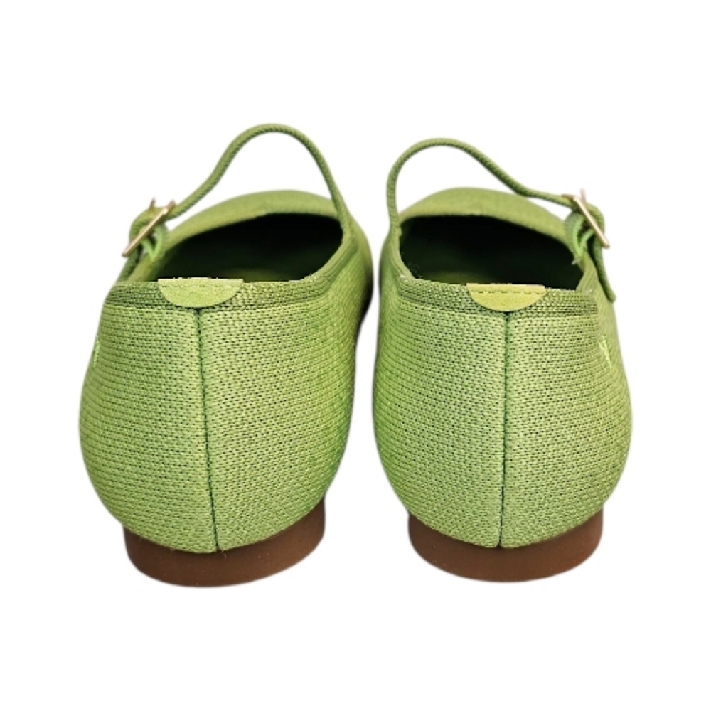 NWOT Vivaia Margot Pistachio Ombre Square Toe Mary Jane Flats Sz 37 Balletcore - Picture 12 of 15